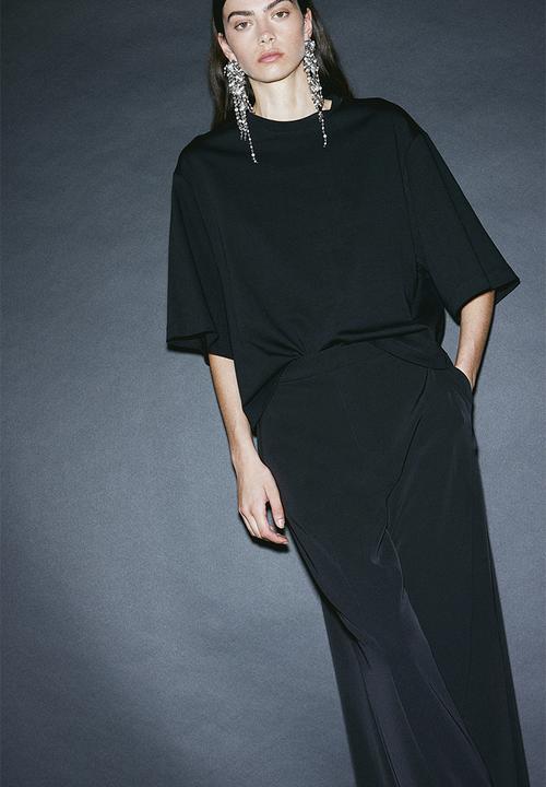 H&M - Wide trousers - black