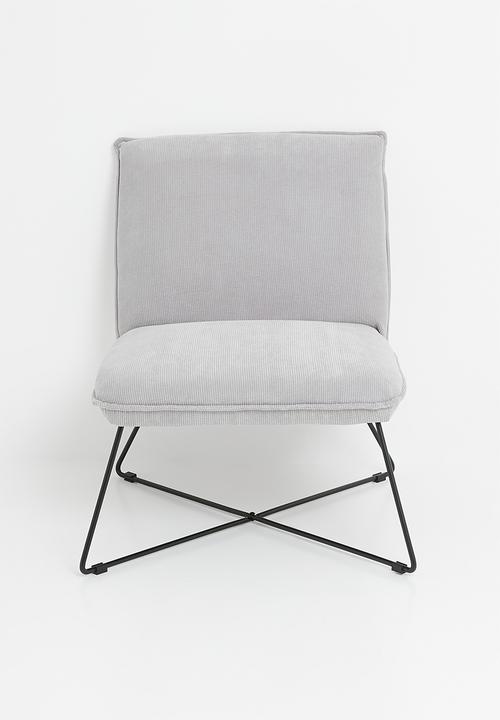 Sixth Floor - Moda chair and foot rest - grey