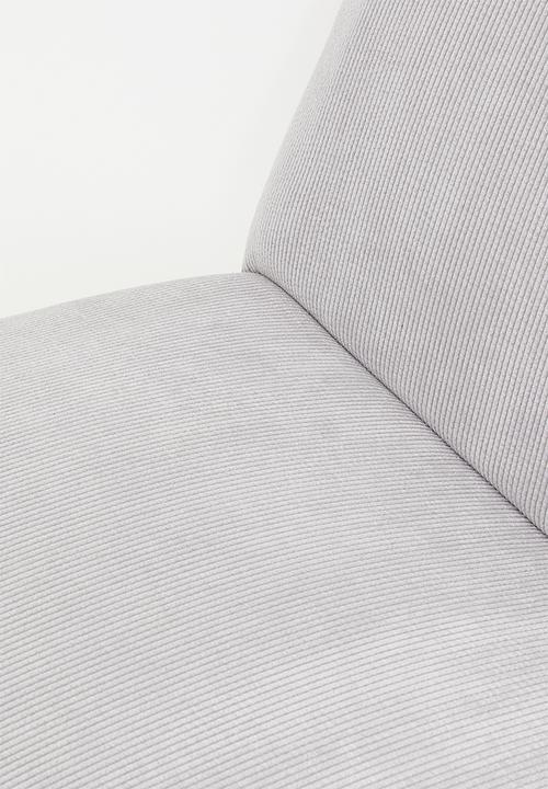 Sixth Floor - Moda chair and foot rest - grey