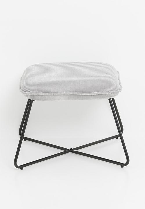 Sixth Floor - Moda chair and foot rest - grey