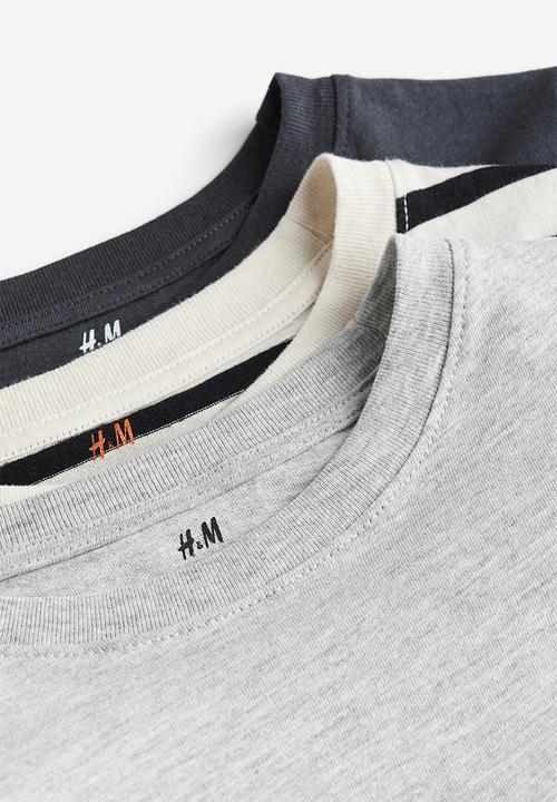 H&M - 3 pack long-sleeved t-shirts - multi