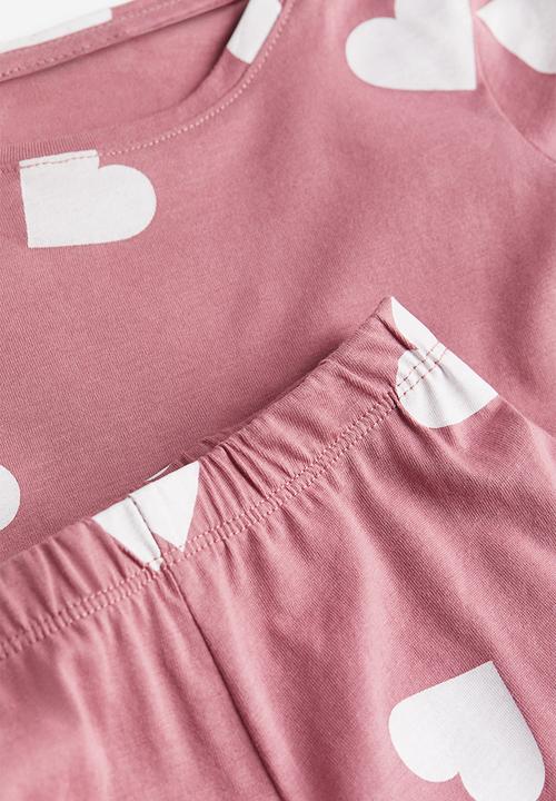H&M - Cotton jersey pyjamas - pink multi
