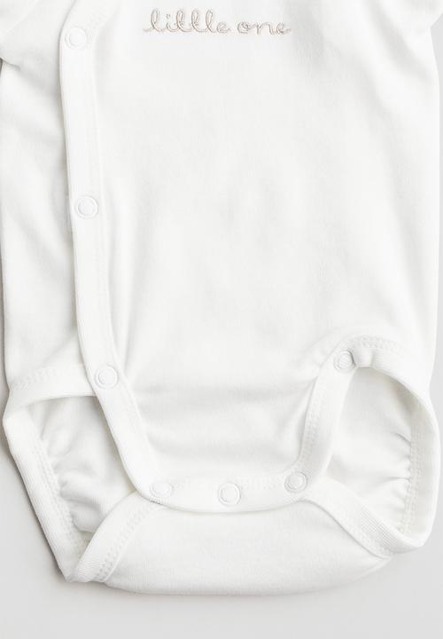 H&M - 2 piece cotton set - white,multi