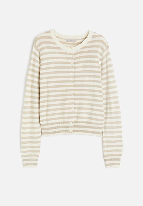 H&M - Fine-knit cardigan - beige