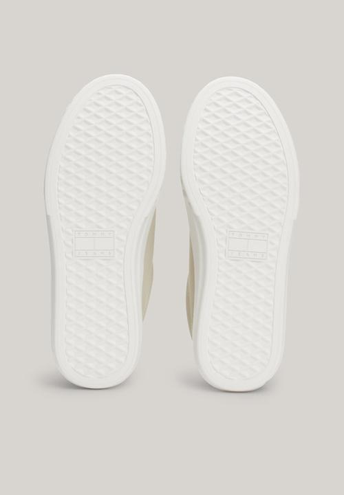 Tommy Hilfiger - Cupsole leather sneaker - bleached stone
