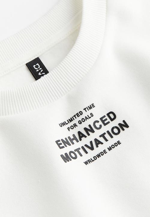H&M - Printed sweatshirt - white
