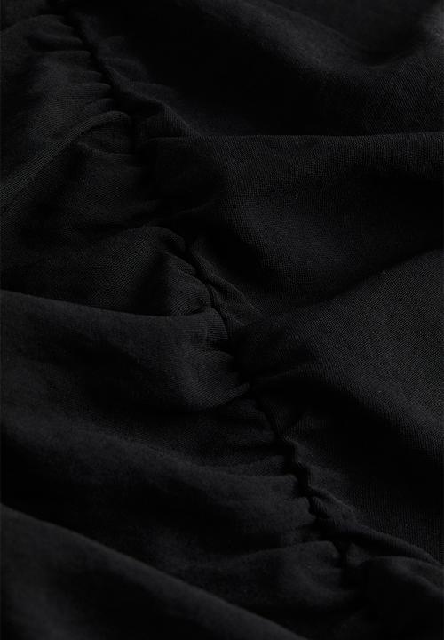 H&M - Gathered dress - black