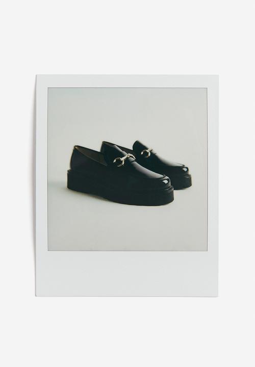 H&M - Leather loafers - black