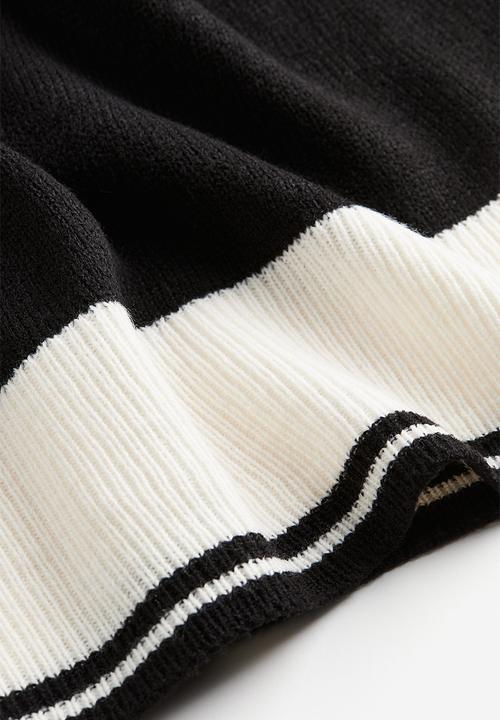 H&M - Jumper - black striped