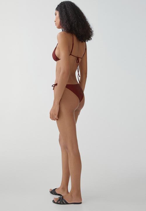 MANGO - Bikini top paris - dark red