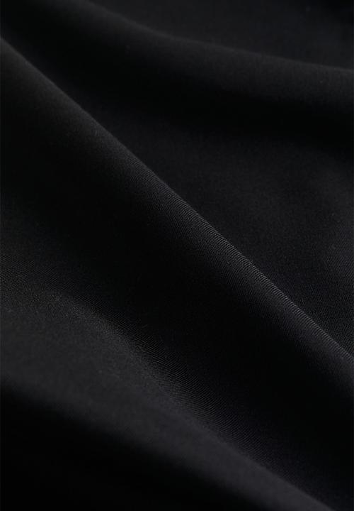 H&M - Twill tailored maxi skirt - black