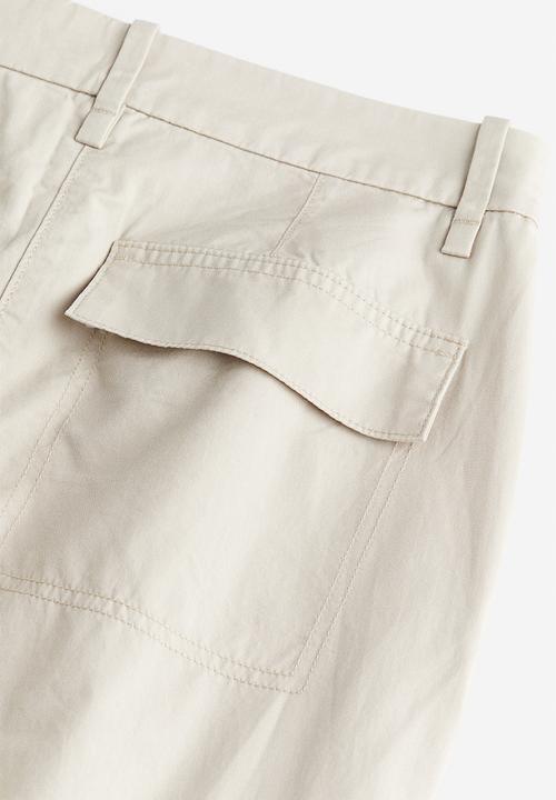 H&M - Twill cargo trousers - beige