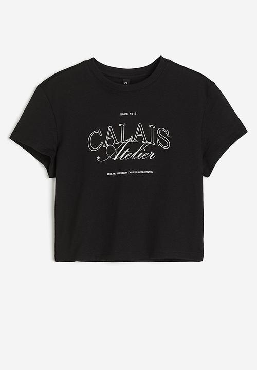 H&M - Printed t-shirt - black