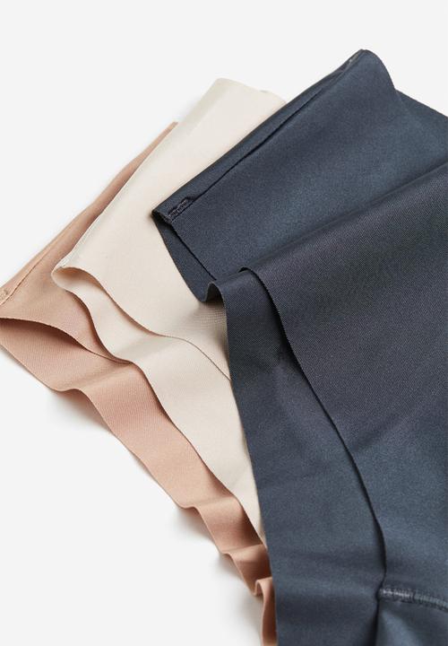 H&M - 3-Pack invisible hipster briefs - beige & grey
