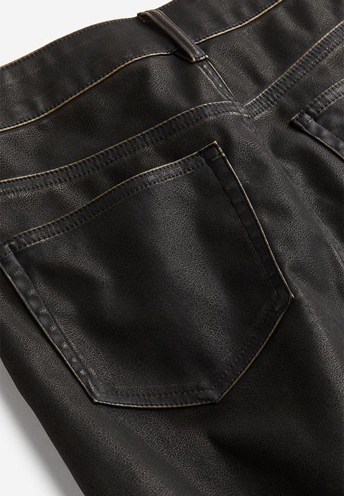 H&M - Coated skirt - black