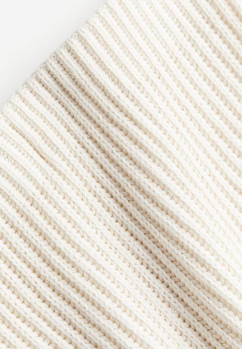 H&M - Rib-knit skirt - white