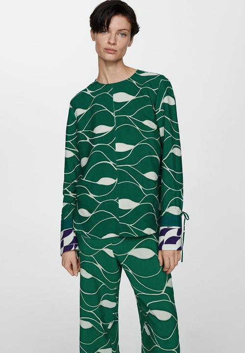 MANGO - Blouse larson - green
