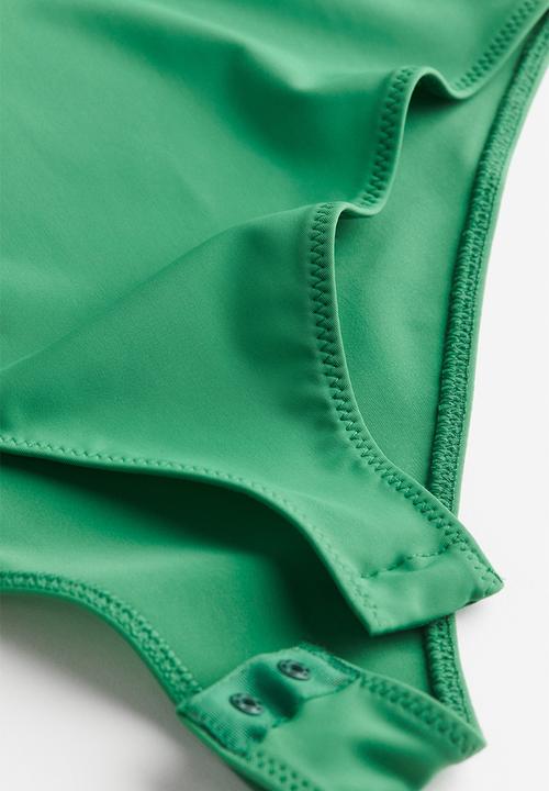 H&M - Cap-sleeved body - green
