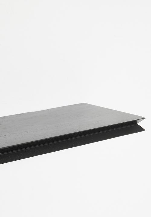 Sixth Floor - Rosalia solid wood shelf - black