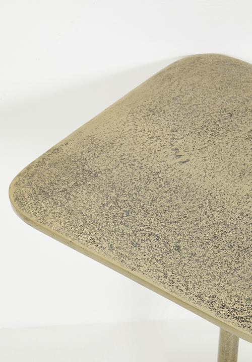 Sixth Floor - Aluminum table - Gold
