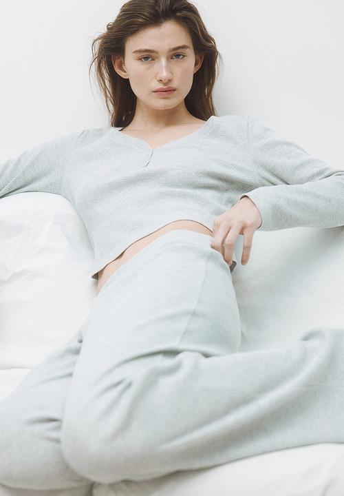 H&M - Waffled pyjamas - grey