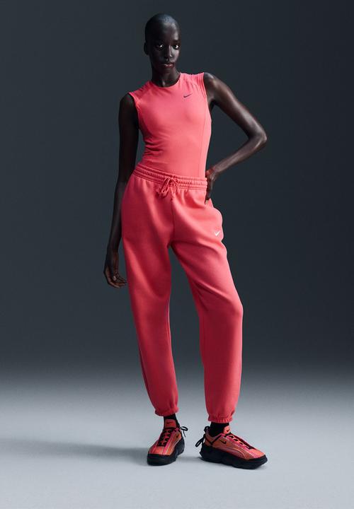 Nike - Nike Sportswear Fleece Oversized Tracksuit Bottoms - Aster Pink/Sail