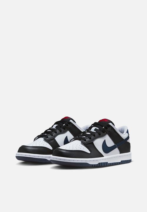 Nike - Nike Dunk Low Gs - Black/Midnight Navy-White-University Red