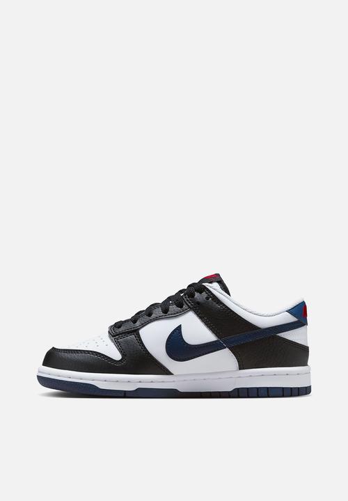 Nike - Nike Dunk Low Gs - Black/Midnight Navy-White-University Red