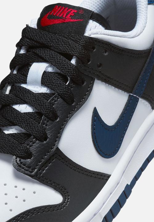 Nike - Nike Dunk Low Gs - Black/Midnight Navy-White-University Red