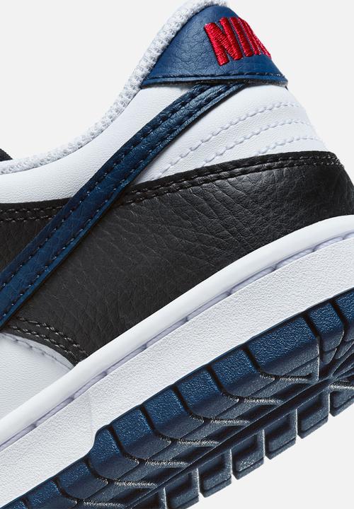 Nike - Nike Dunk Low Gs - Black/Midnight Navy-White-University Red