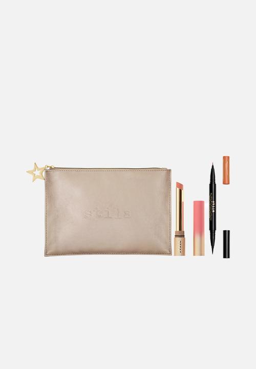 Stila - Stila Gold pouch - Lip & Eye combo
