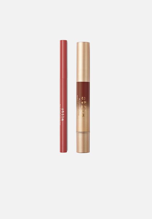 Stila - Stila Gold pouch - Ultimate lip combo