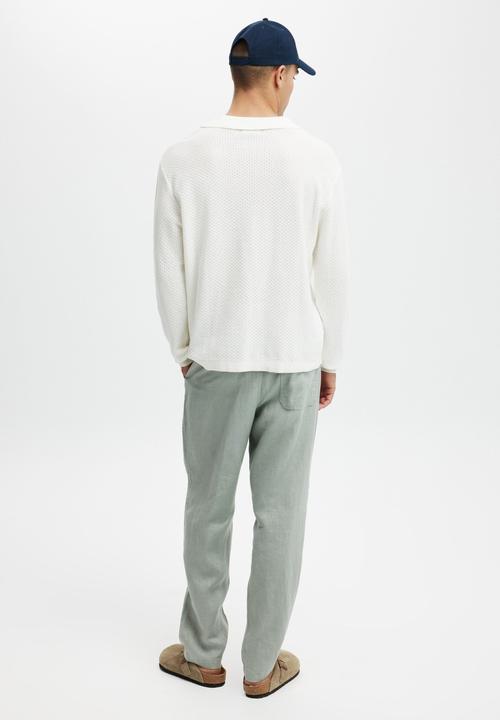 Cotton On - Linen pant - washed military
