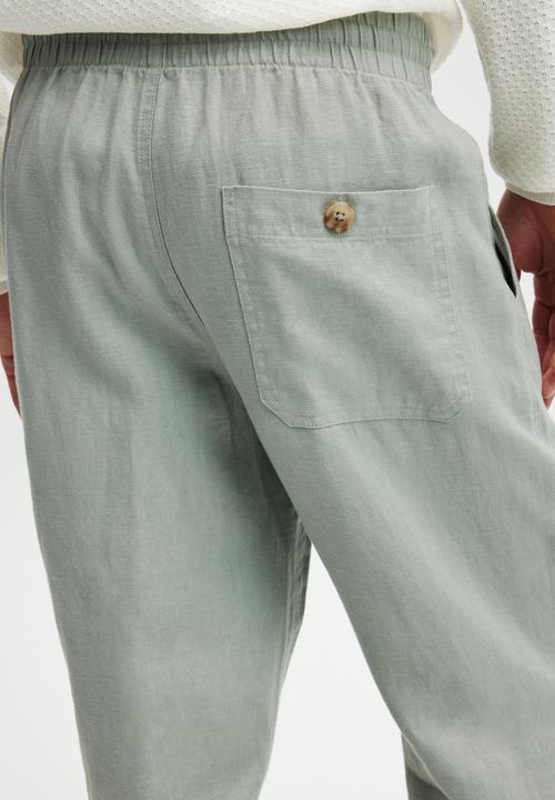 Cotton On - Linen pant - washed military
