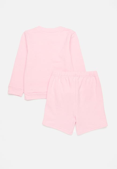 Pop Candy - Sweatshirt & short set - pink