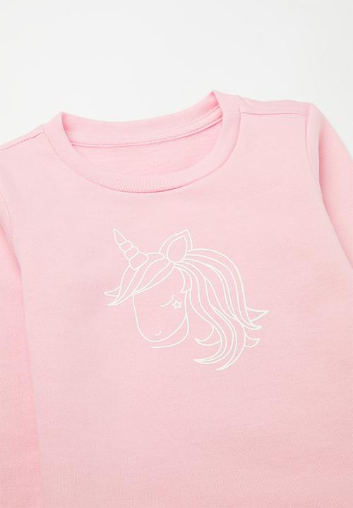 Pop Candy - Sweatshirt & short set - pink