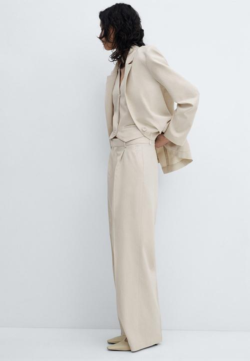 MANGO - Trousers Alicante - Beige