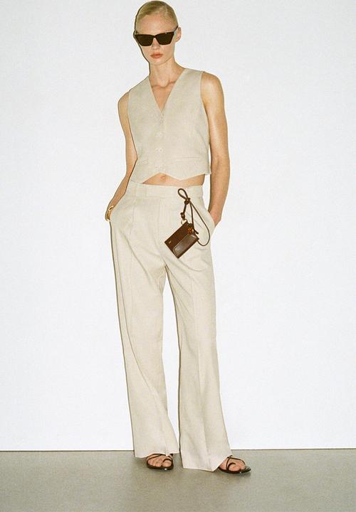 MANGO - Trousers Alicante - Beige