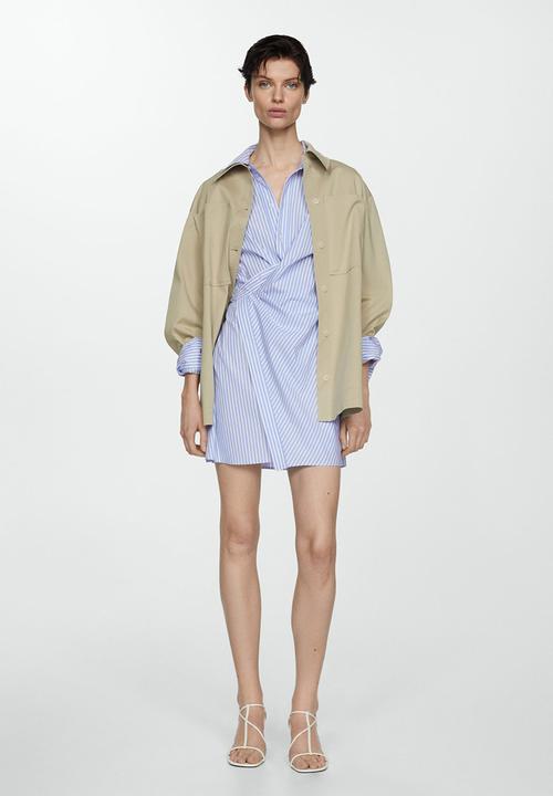 MANGO - Dress crusi - mid-blue