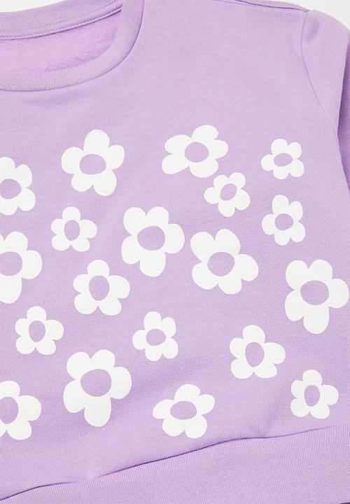 Pop Candy - Sweatshirt & short set-lilac