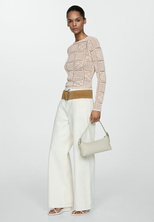 MANGO - Sweater cedar - light pastel beige