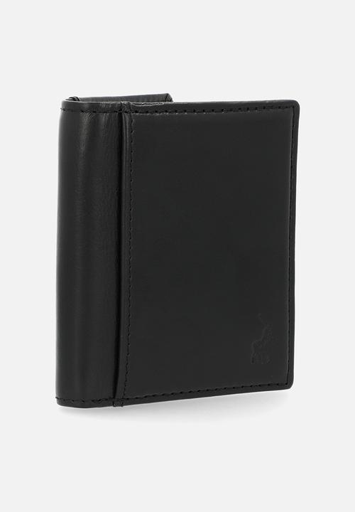 POLO - Vertical Billfold With Card Flap - Black