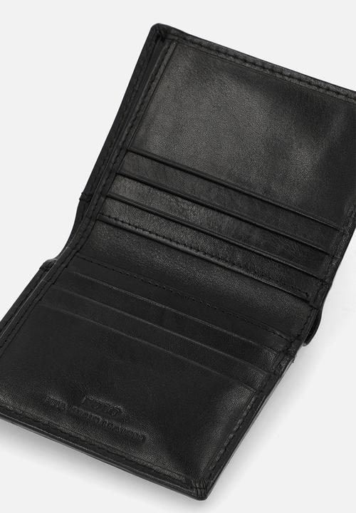 POLO - Vertical Billfold With Card Flap - Black