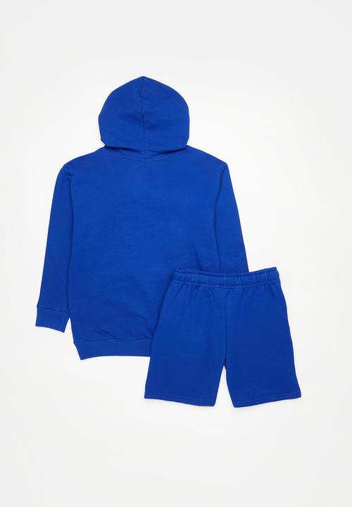 Pop Candy - Hoodie & short set - blue