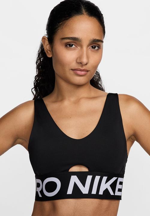 Nike - Nike Pro Plunge Women's Medium-Support Padded Sport - Black