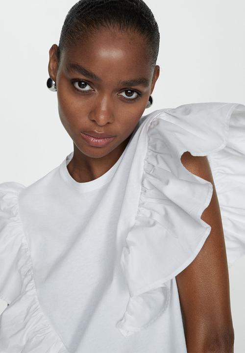 MANGO - T-shirt pope - white