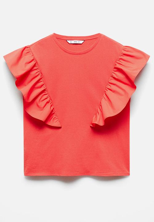 MANGO - T-shirt pope - dark pink
