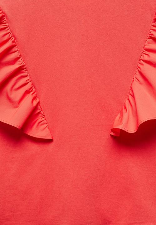 MANGO - T-shirt pope - dark pink