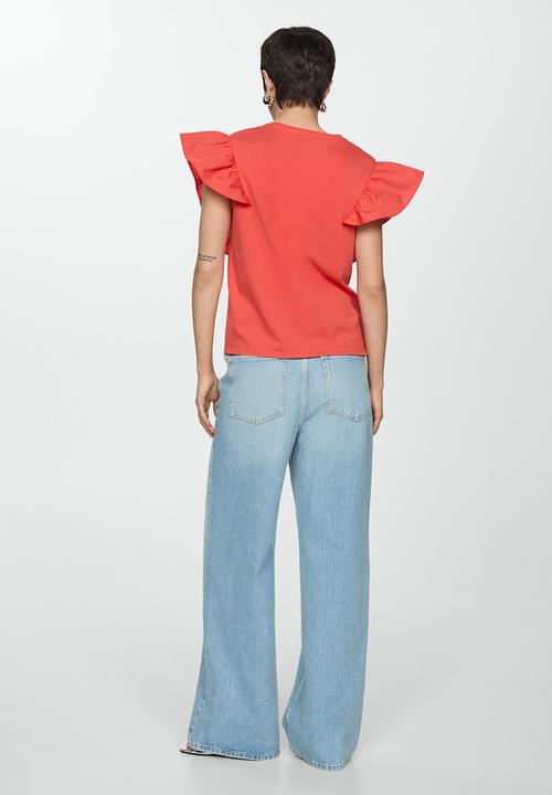 MANGO - T-shirt pope - dark pink
