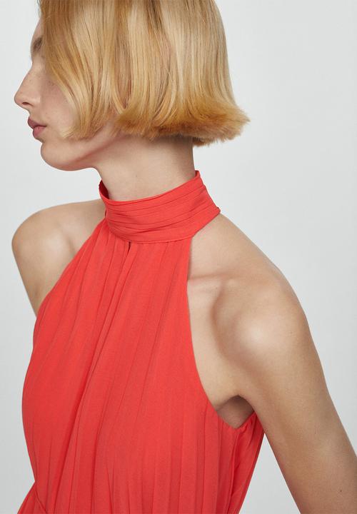 MANGO - Dress adela - dark pink